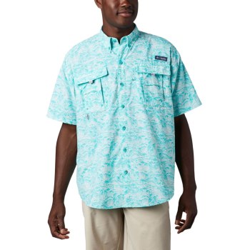 Columbia Muške Košulje - PFG Super Bahama Short Sleeve Svijetlo Tirkizne | VJLF-25186